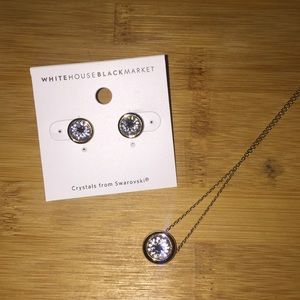 Stud earrings and necklace set